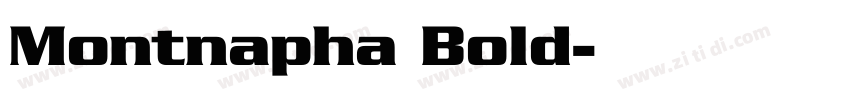 Montnapha Bold字体转换